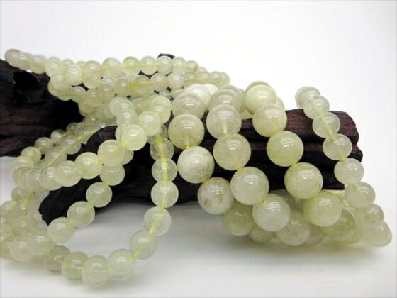 【ブレスレット】リビアングラス品質AAAΦ7.8～12.8mm【鑑別済み】【10本SET】【一点物】