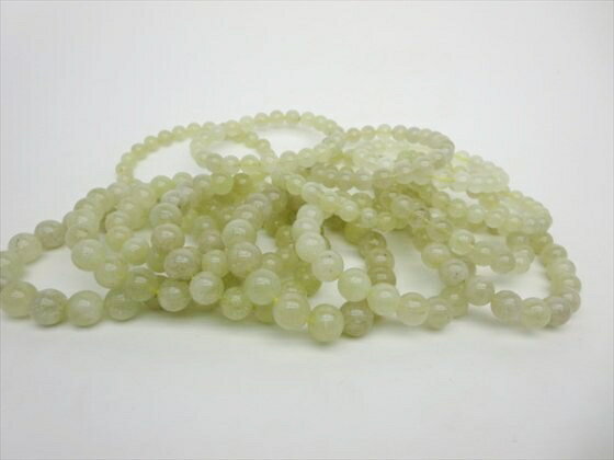 【ブレスレット】リビアングラス品質AAAΦ7.8～11.6mm【鑑別済み】【15本SET】【一点物】