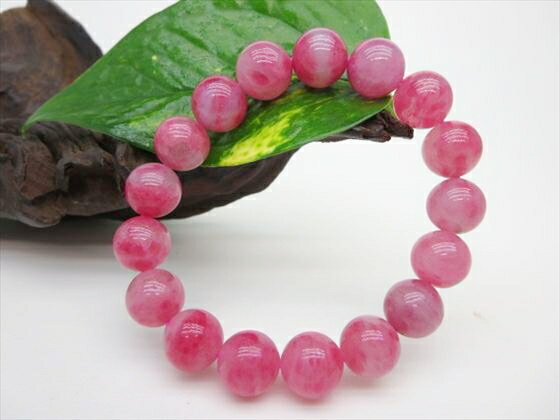 【ブレスレット】ロードナイトシリカ品質AAAΦ12.8±0.2mm【一点物】