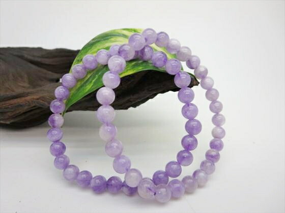 【均一ブレスレット】ラベンダーアメジストΦ6.3±0.2mm