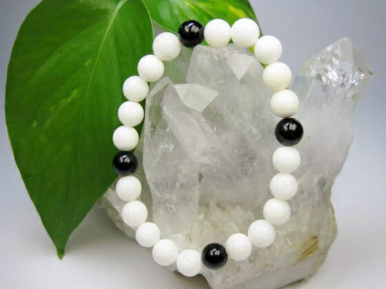 ※訳あり※【均一ブレスレット】シャク石+オニキスΦ8±0.2mm