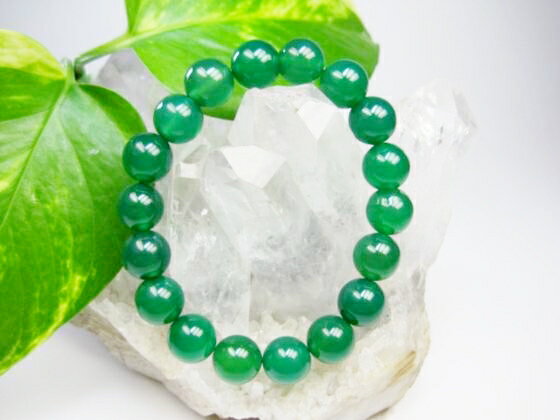 ※訳あり※【均一ブレスレット】グリーンアゲート(緑メノウ)Φ10±0.2mm