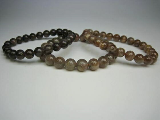【均一ブレスレット】サンストーンΦ7.5-9.5mm