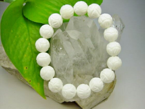 【均一ブレスレット】シャク石蓮花カット品質AAAΦ12±0.3mm