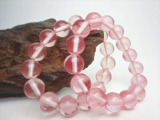 【ブレスレット】合成樹脂琥珀(アンバー)Φ13.5-14mm