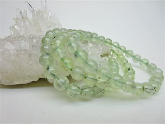 【均一ブレスレット】プレナイト品質AAAΦ7-7.9mm