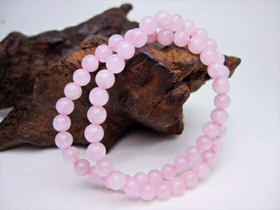 【均一ブレスレット】ローズクォーツ品質AAΦ6.2±0.2mm