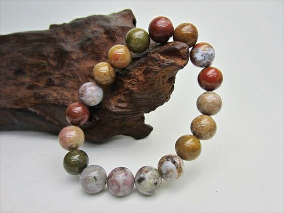 【均一ブレスレット】オーシャンジャスパーΦ10.5±0.3mm