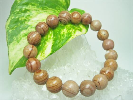 【均一ブレスレット】縞カルサイトΦ10±0.2mm