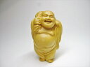 【飾り物】つげの木布袋様39×25×19mm
