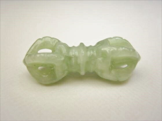 【密教法具・五鈷杵】翡翠（ジェダイト）3g【鑑別書付き】(3)