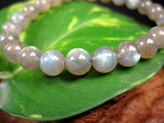 【ブレスレット】ラブラドライト品質AAAΦ7.3±0.2mm【一点物】