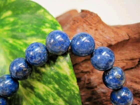 【ブレスレット】ラピスラズリ品質AAAΦ10.3±0.2mm【一点物】