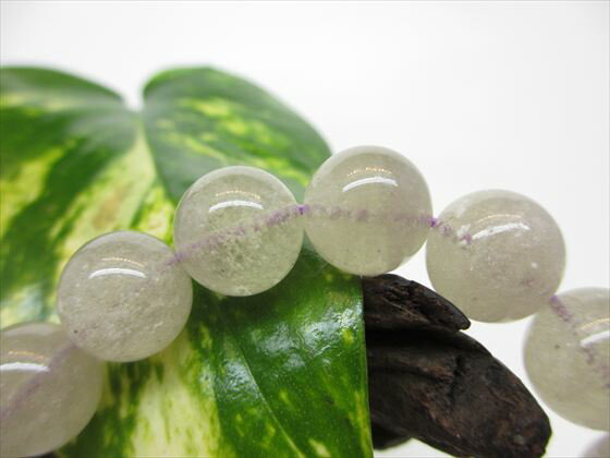 【ブレスレット】パープルリビアングラスΦ11.8±0.2mm【稀少色】【鑑定済み】【一点物】