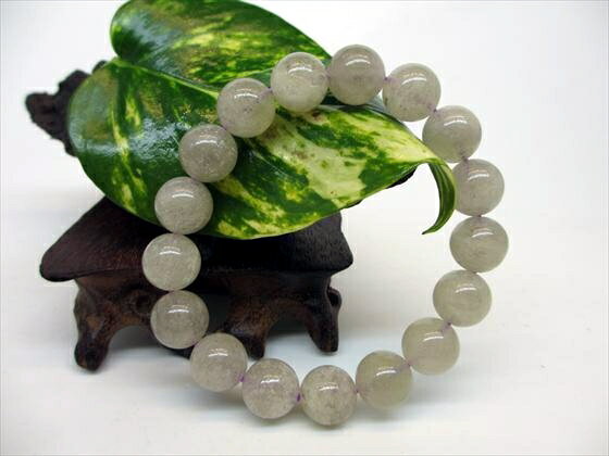 【ブレスレット】パープルリビアングラスΦ11.8±0.2mm【稀少色】【鑑定済み】【一点物】