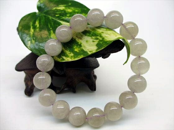 【ブレスレット】パープルリビアングラスΦ11.6±0.2mm【稀少色】【鑑定済み】【一点物】