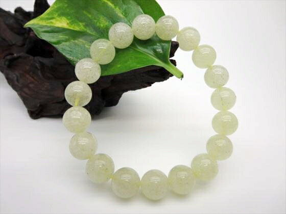 【ブレスレット】リビアングラスΦ10.8±0.2mm【鑑定済み】【一点物】