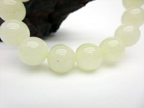 【ブレスレット】リビアングラスΦ12.8±0.2mm【鑑定済み】【一点物】