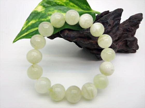 【ブレスレット】リビアングラスΦ13.2±0.2mm【鑑定済み】【一点物】