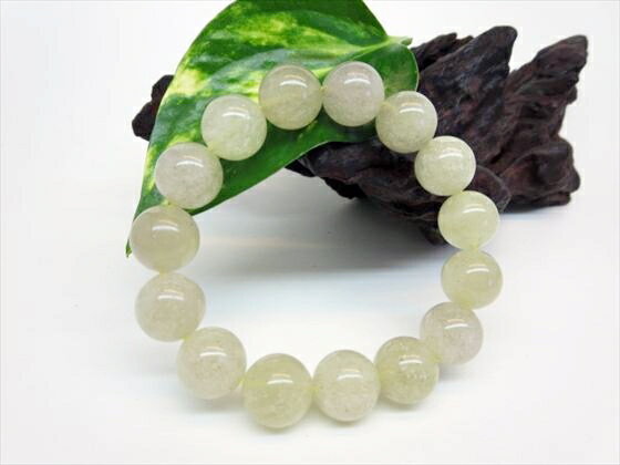 【ブレスレット】リビアングラスΦ14.2±0.2mm【鑑定済み】【一点物】