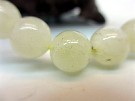 【ブレスレット】リビアングラスΦ10.8±0.2mm【鑑定済み】【一点物】