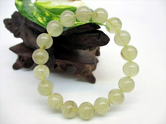 【ブレスレット】リビアングラスΦ11±0.2mm【鑑定済み】【一点物】