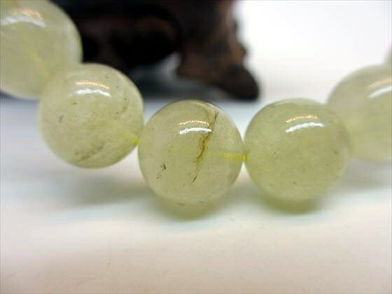 【ブレスレット】リビアングラスΦ11±0.2mm【鑑定済み】【一点物】