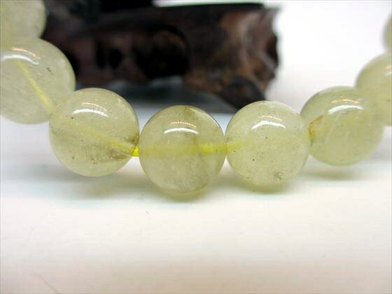 【ブレスレット】リビアングラスΦ11±0.2mm【鑑定済み】【一点物】