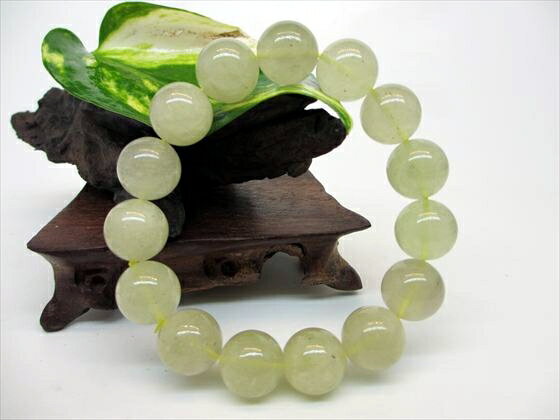 【ブレスレット】リビアングラスΦ14.2±0.2mm【鑑定済み】【一点物】