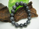 【ブレスレット】黒翡翠(ジェダイト)Φ13.5±1mm品質AA【鑑定済み】