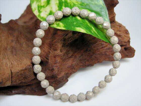 【ブレスレット】北投石品質AAA64面カットΦ6±0.2mmのサムネイル