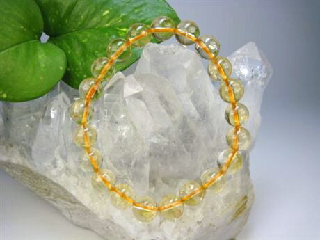 【ブレスレット】天然シトリンΦ9±0.3mm【一点物】