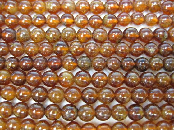 【半連売り商品】マンダリンガーネット品質AAΦ5.2±0.2mm