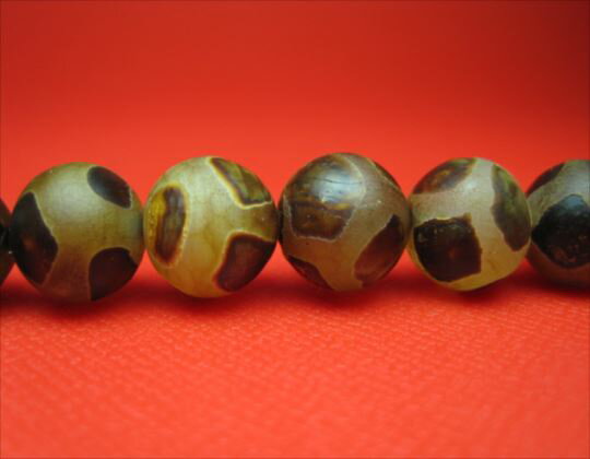 【半連売り商品】老天珠風亀甲長寿天珠Φ10±0.2mm