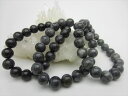 【ブレスレット】黒翡翠(ジェダイト)Φ10±0.3mm【鑑定済み】