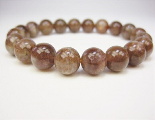 ※在庫処分※【ブレスレット】マイカサンストーンΦ8-9mm【4本SET】