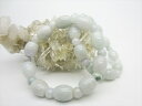【ブレスレット】翡翠(ジェダイト)ナツメカット+丸玉12〜15×11.5〜12.2mm+Φ8mm【鑑定済み】