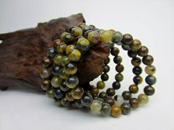 【均一ブレスレット】ピータサイトシリカΦ8-8.8mm