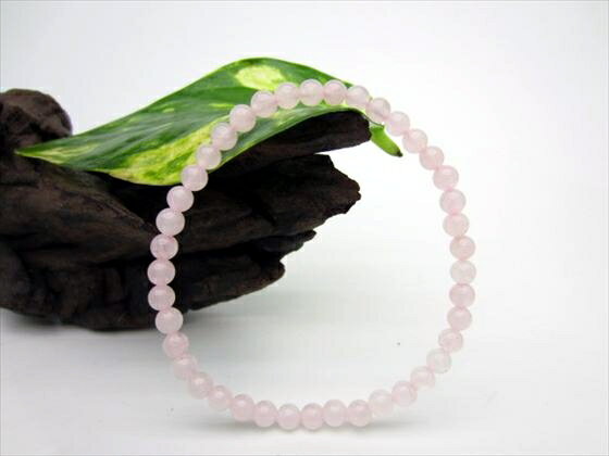【均一ブレスレット】ローズクォーツΦ4.3±0.2mm
