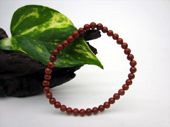 【均一ブレスレット】レッドジャスパーΦ4.4±0.2mm