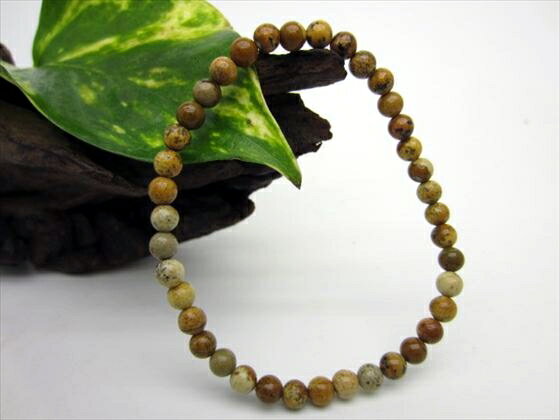 【均一ブレスレット】ピクチャージャスパーΦ4.6±0.2mm