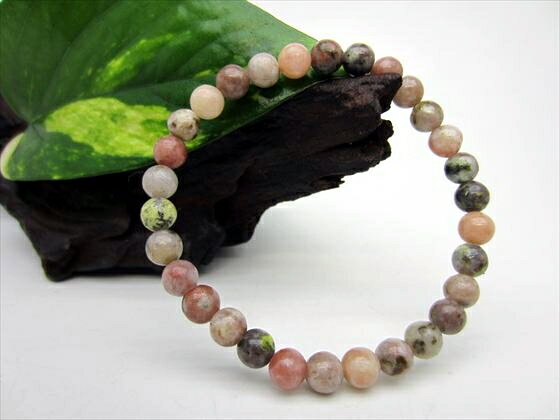 【均一ブレスレット】レッドプラムジャスパーΦ6.3±0.2mm