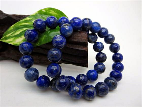 【均一ブレスレット】ラピスラズリ(未処理)品質AAΦ10.5±0.2mm