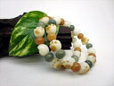 【均一ブレスレット】菩提根( 貝多羅樹の実)猫の手+ボタンカットΦ11.5mm+Φ10×8mm