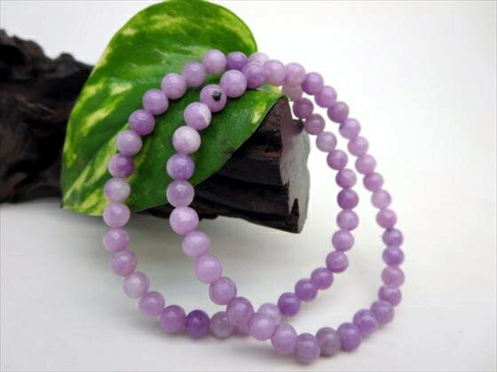 ※特価※【均一ブレスレット】ラベンダーレピドライトΦ6±0.2mm