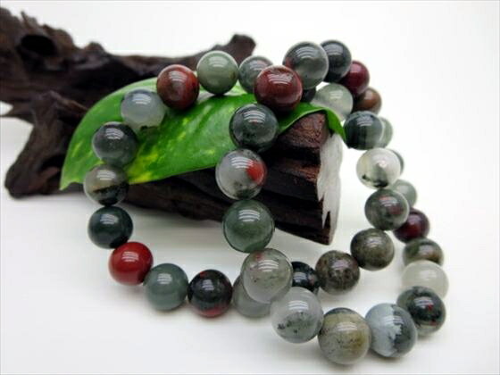 【均一ブレスレット】セフトナイト(アフリカンブラッドストーン)Φ10±0.2mm