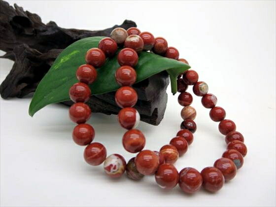 【均一ブレスレット】レッドジャスパーΦ8.5±0.2mm