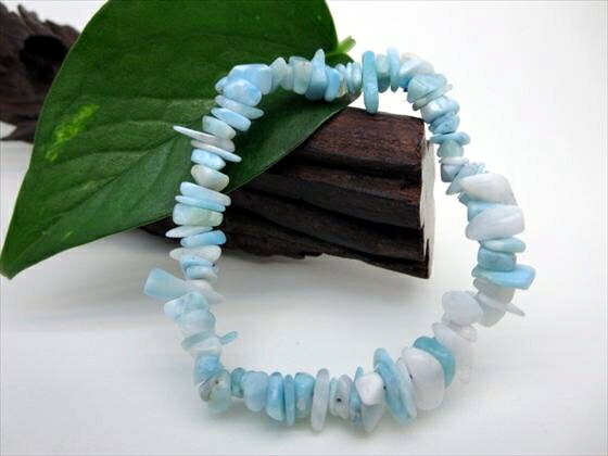 【均一さざれブレスレット】ラリマー品質AAA