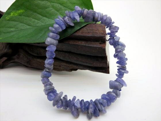 【均一さざれブレスレット】タンザナイト品質AAA