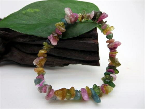 【均一さざれブレスレット】ミックストルマリン品質AAA